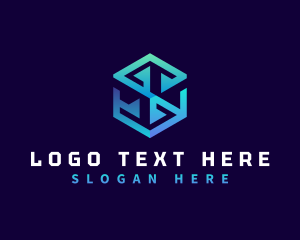Technology Software Cube logo design
