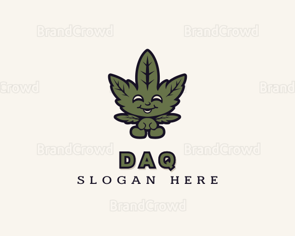 Organic Cannabis Weed Logo