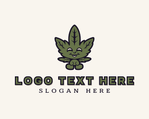 Weed - Organic Cannabis Weed logo design