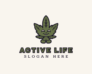 Organic Cannabis Weed  Logo