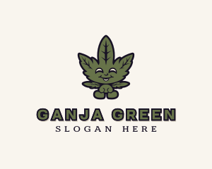 Organic Cannabis Weed  logo design