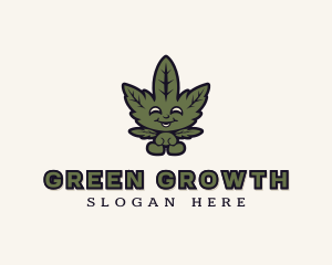 Organic Cannabis Weed  logo design