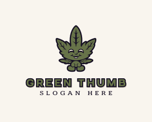 Organic Cannabis Weed  logo design