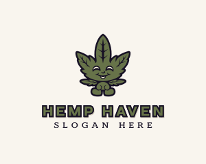 Organic Cannabis Weed  logo design