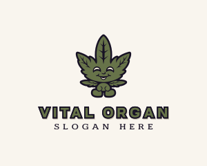 Organic Cannabis Weed  logo design