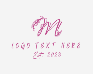 Beauty Product - Floral Boutique Letter M logo design