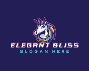 Gaming Unicorn Horse Logo