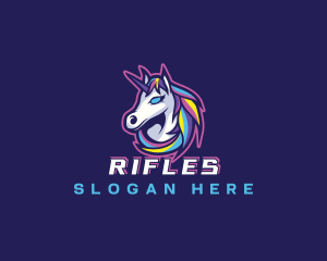 Gaming Unicorn Horse Logo