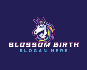Videogames - Gaming Unicorn Horse logo design