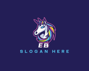 Creature - Gaming Unicorn Horse logo design