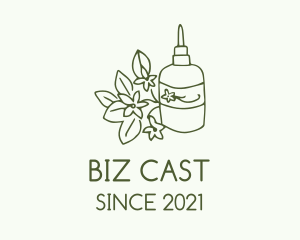 Aroma - Green Flower Oil logo design
