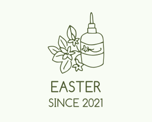 Natural Product - Green Flower Oil logo design