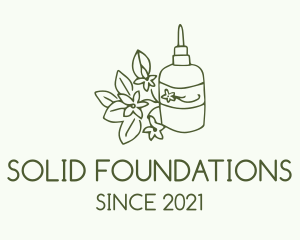 Essence - Green Flower Oil logo design