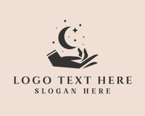 Palm Reading - Mystical Cosmic Hand logo design