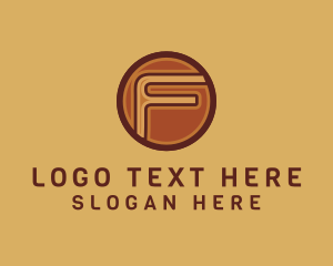 Badge - Simple Business Company Letter F logo design