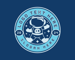 Explorer - Cute Astronaut Explorer logo design