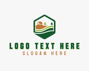 Lawn Yard Gardening Logo