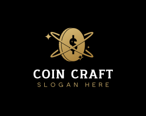 Coin - Dollar Coin Crypto logo design