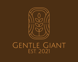 Organic Grain Plant  logo design