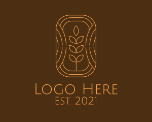 Arborist - Organic Grain Plant logo design
