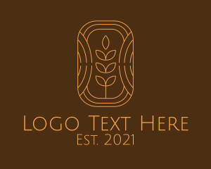 Ecology - Organic Grain Plant logo design