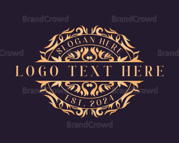 Luxury Ornamental Wreath Logo