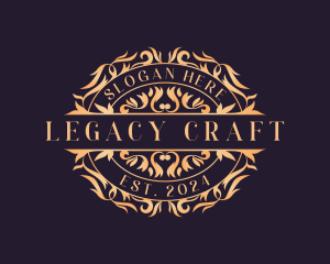 Heritage - Luxury Ornamental Wreath logo design