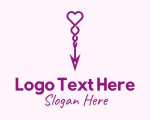 Purple Heart Arrow  Logo