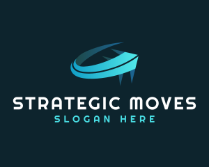 Logistic Moving Arrow logo design