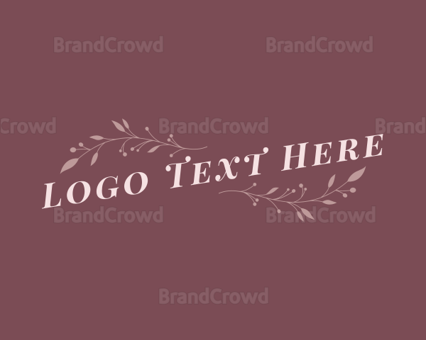 Fashion Ornament Wordmark Logo