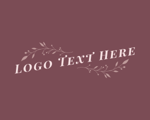 Vine - Fashion Ornament Wordmark logo design