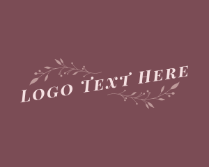 Boutique - Fashion Ornament Wordmark logo design