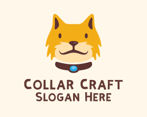 Collar - Smiling Furry Cat logo design