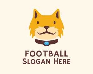 Cartoon - Smiling Furry Cat logo design