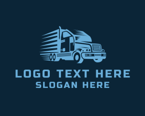 Haulage - Fast Travel Truck logo design