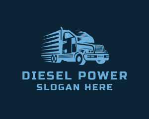 Diesel - Fast Travel Truck logo design