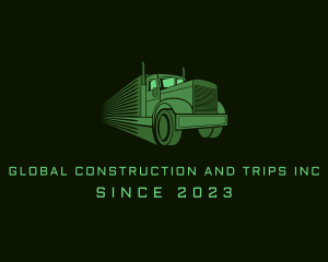 Green - Freight Vehicle Cargo logo design