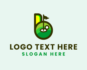 Mini Golf - Golf Ball Tournament Caddie logo design