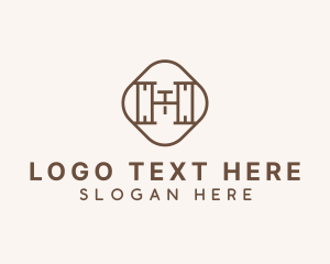 Workshop - Wood Carpenter Letter HT logo design