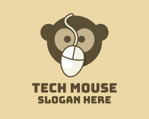 Monkey Mouse Computer logo design