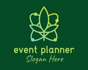 Eco Friendly - Atom Leaf Plant logo design