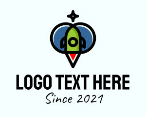 Rocket - Space Rocket Ship logo design