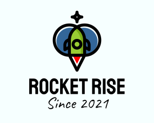 Space Rocket Ship  logo design