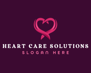 Love Heart Romance logo design