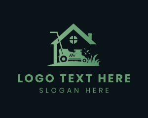 Lawn - House Lawn Mower logo design