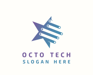 Tech Star Circuitry logo design