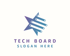 Tech Star Circuitry logo design