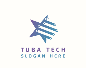 Tech Star Circuitry logo design