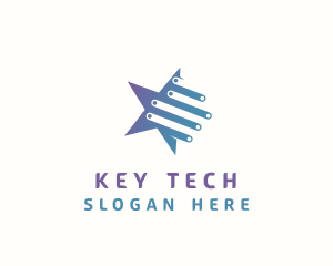 Tech Star Circuitry logo design