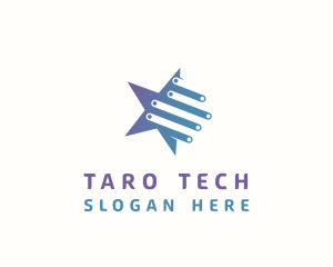 Tech Star Circuitry logo design